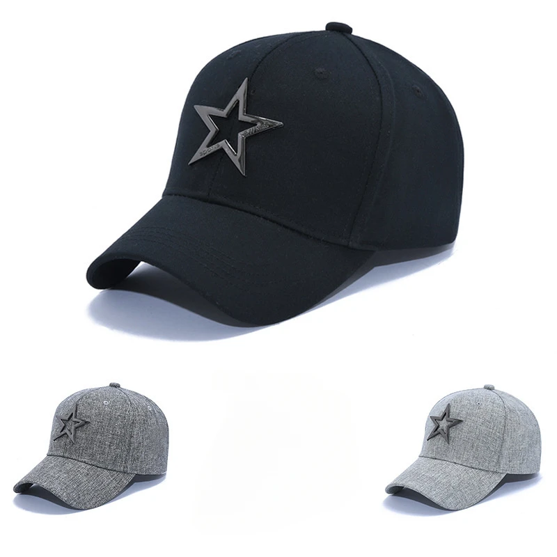 Unisex Cotton Baseball Caps for Men Women with Star Snapback Peaked Cap Sunshade Hat Men Golf Hat Gorras Gorras Hombre