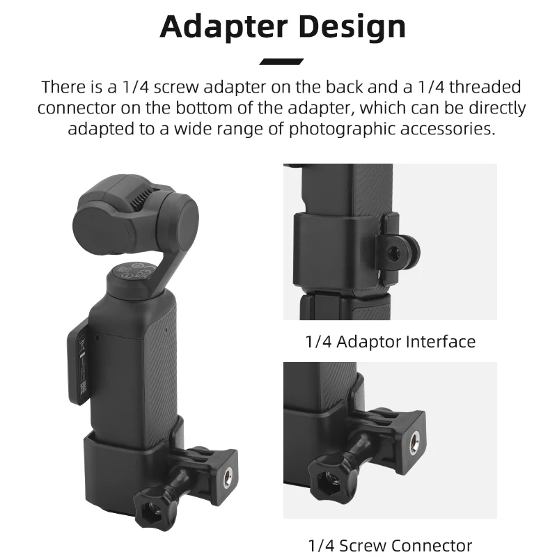 Adaptateur Cadre Osmo Pocket 3 Avec Double Griffe Froide - Compatible DJI Osmo Pocket 3
