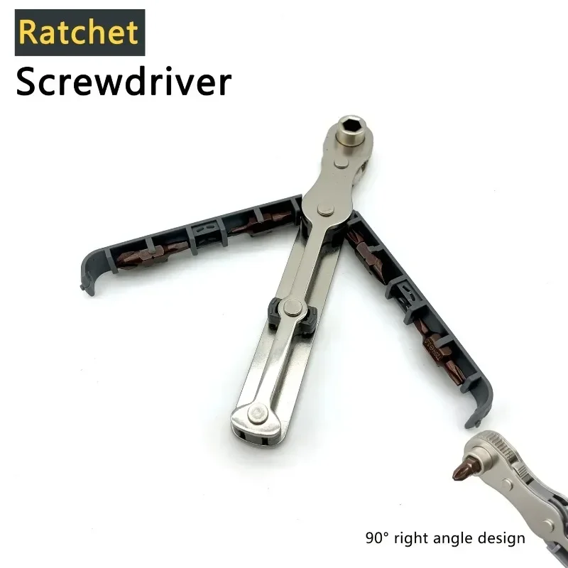 1 Set Multifunctional Two-way Ratchet Screwdriver Set 36 Teeth Chrome Vanadium Steel Batch Head Portable Repair Tool Bike parts