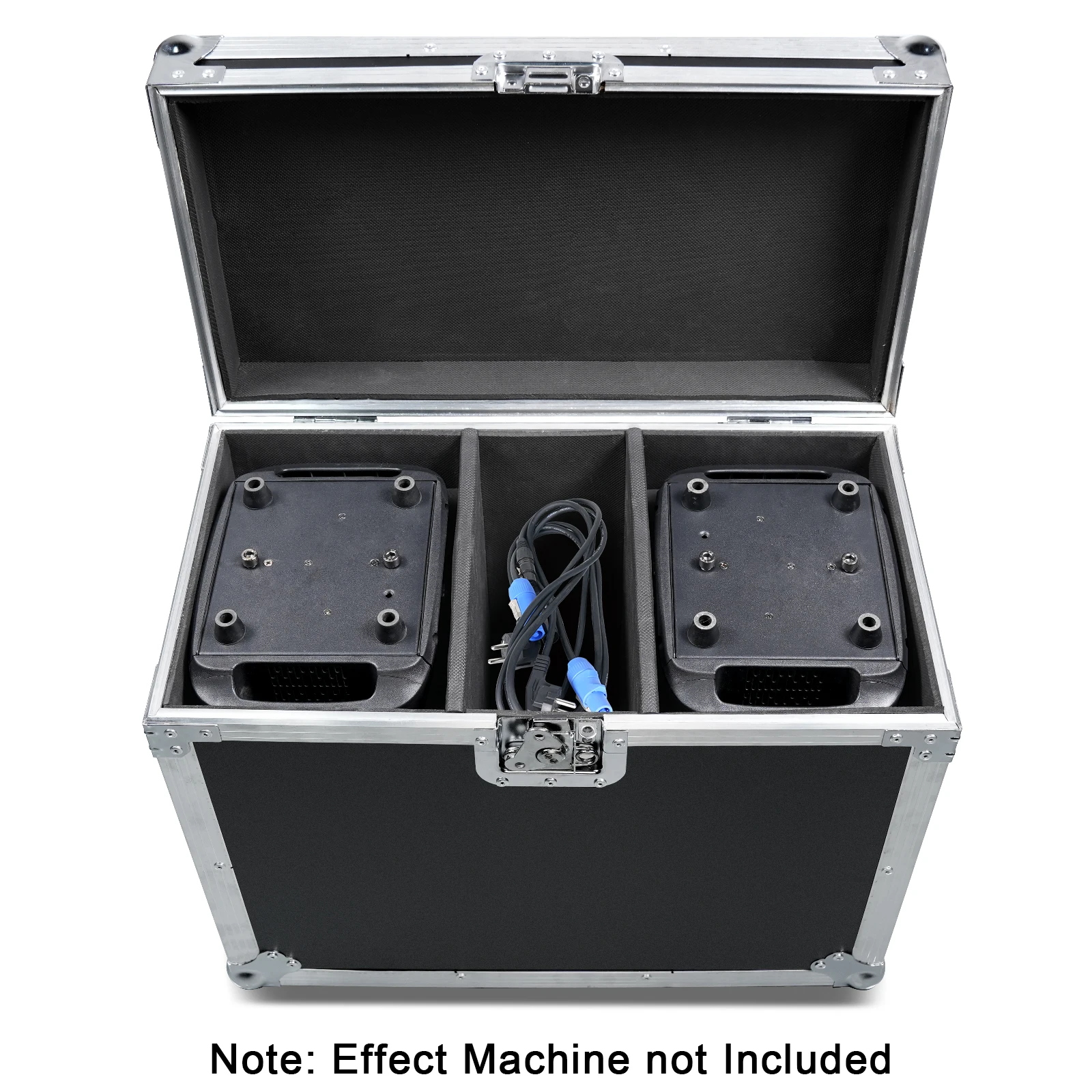 Yiflamefly Airline Case Heavy-duty Gator Case with Built in Wheels and Retractable Tow Handle For 2 Pcs Moving Head Light