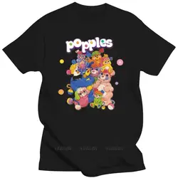 New fashion brand teeshirt Popples! T Shirt  Cartoon Men Black T-ShirtSale 100 % Cotton T Shirts for Boys male short sleeve top