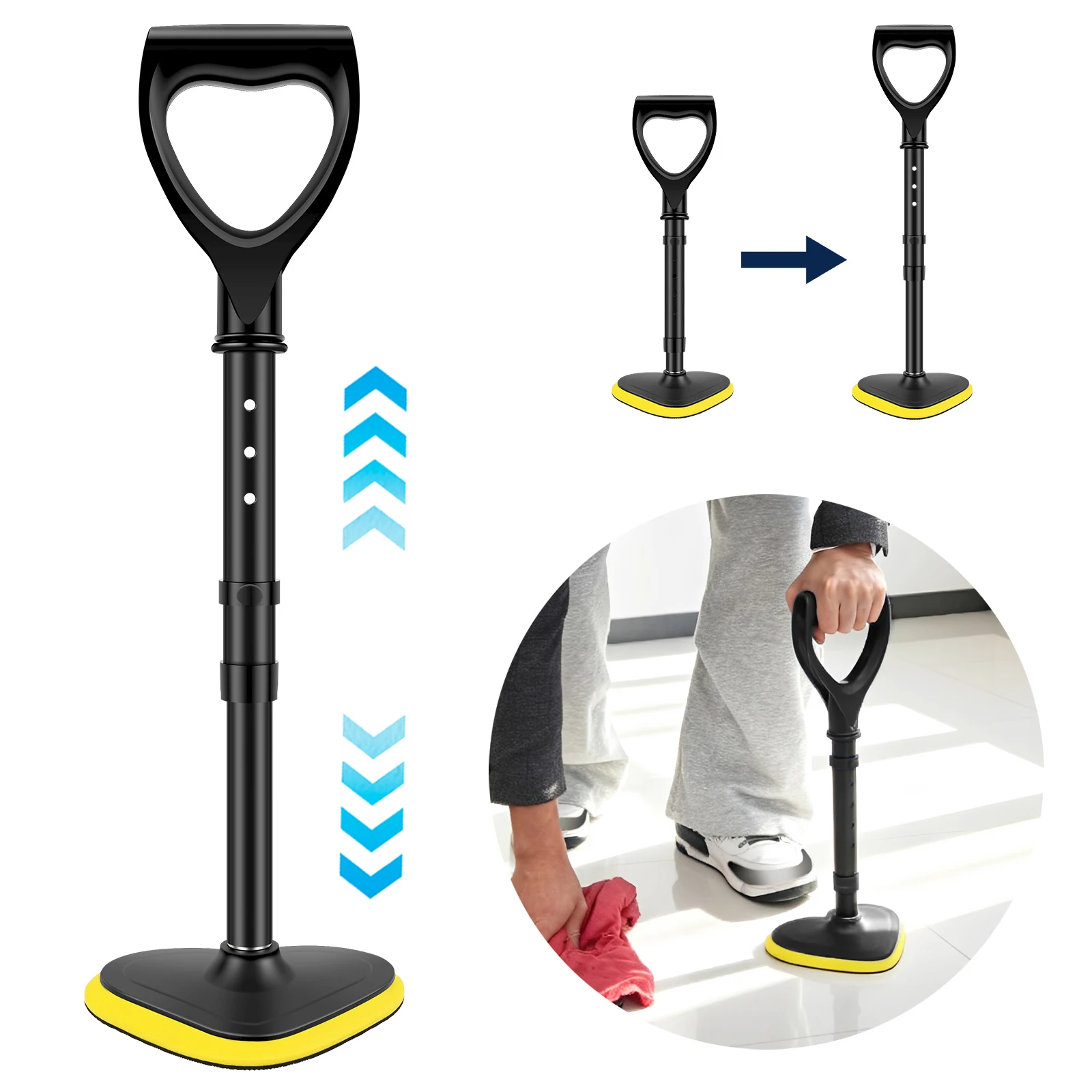 Mobility Tool Standing Aid Height Adjustable Standing Assist Devices Aid to Get Up from the Floor for Seniors Elderly