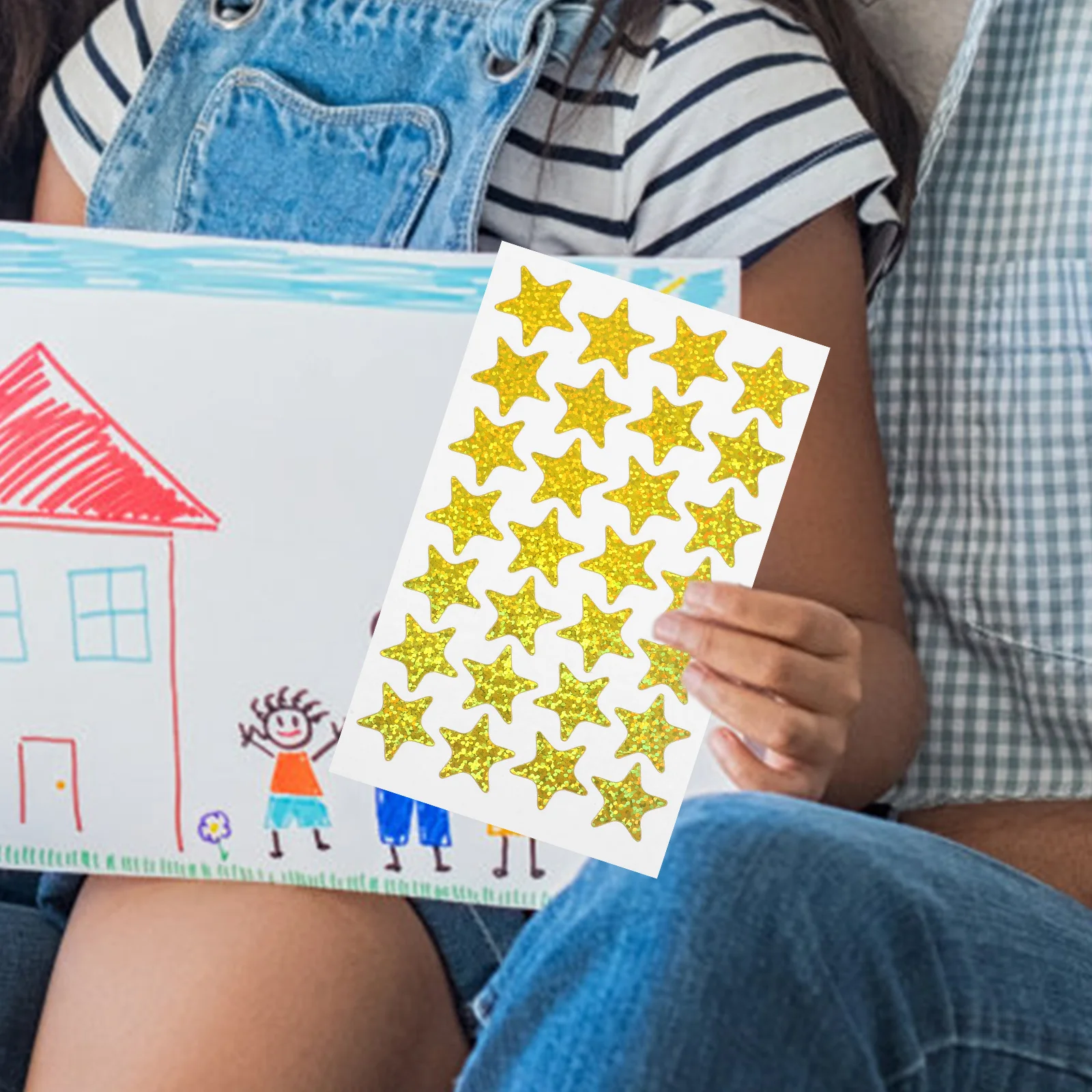 30 ورقة من ملصقات المكافآت الذهبية على شكل نجمة خماسية لحفلات الفصول الدراسية والمكتب وملصقات تحفيزية لتزيين الحرف اليدوية