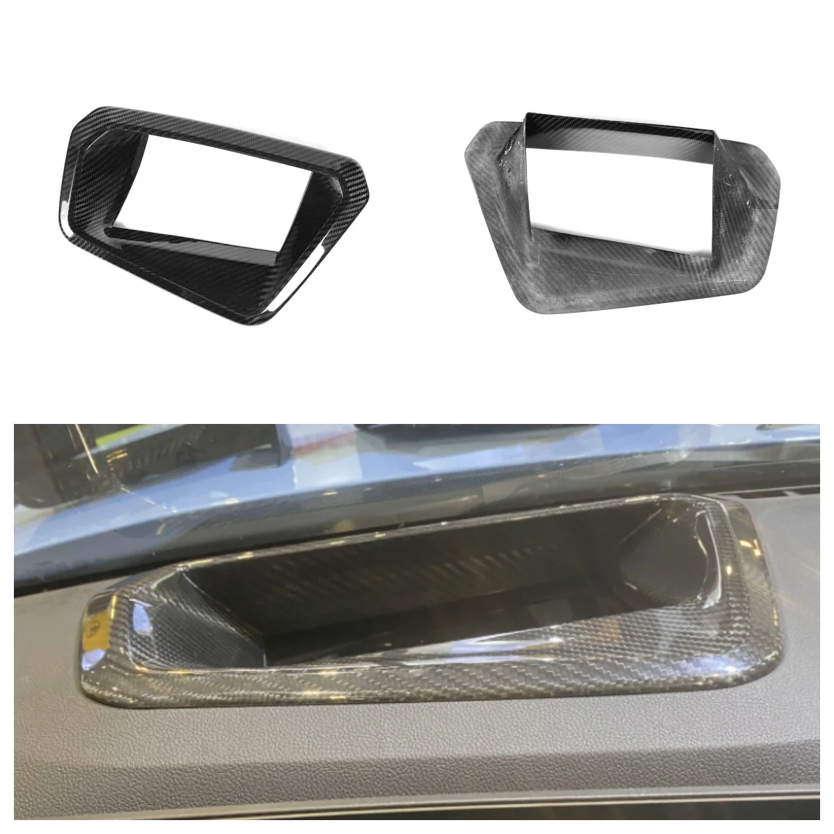 Product Customization Carbon Fiber Heads-up Display Frame Patch (HUD) forBM W M3 G80 M4 G82 G83 2021-2023 Heads-up Display Frame