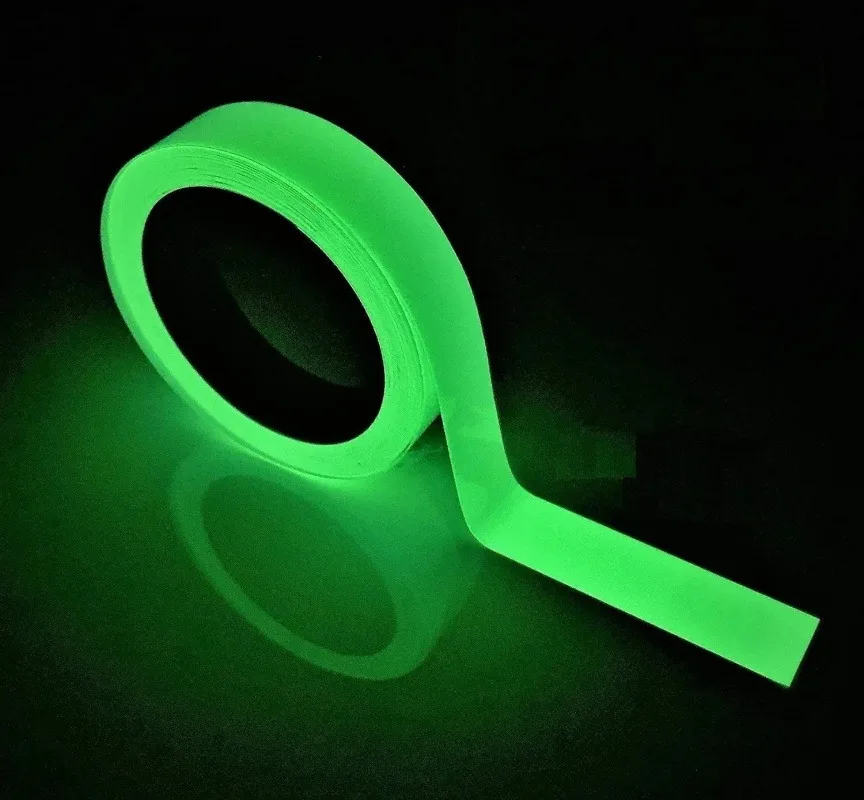 Long Lasting Luminous Glow Tape, Waterproof Self Adhesive Fluorescent Strip, Car Motorcycle Night Warning Sticker ,Safety Marker