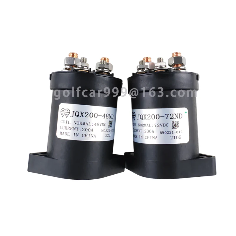 Golf cart contactors JQX200-48ND and JQX200-72ND solenoid valves