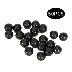 50pcs Blocking Beads Silicone Soft Beads Anti-collision Beans Round Big Thing Fishing Set Space Beans Line Set Fishing Tools