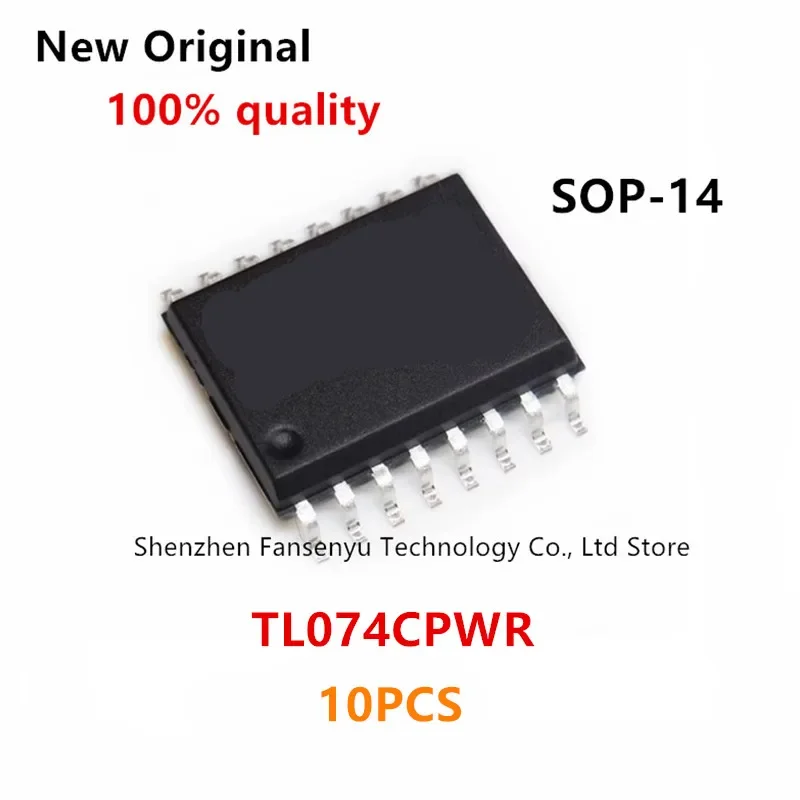 (10piece)100% New TL074CPWR TL074 T074 sop-14