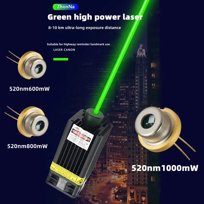 Laser Verde Modulepacote To9 Faça Você Mesmo Dissipador de Calor Dissipação de Aquecimento de Alumínio para Peças Cnc Factorydirect Vendas 520nm 1000mw