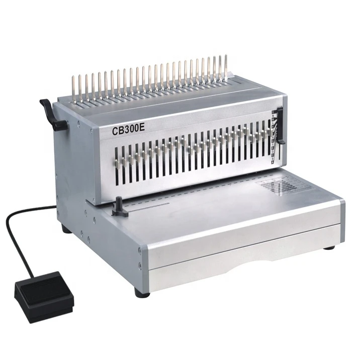 

heavy duty electric comb binder A4 size comb binding machine