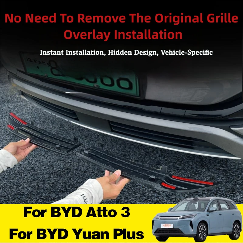 for-2022-2025-byd-atto-3-yuan-plus-2pcs-car-insect-proof-net-front-air-conditioning-intake-grille-front-bumper-hood-vent-grille