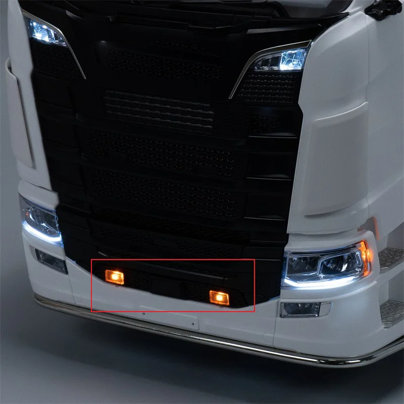 

Светодиодный сигнальный светильник 3 В для радиоуправляемого грузовика Tamiya 1/14 SCANIA 770S R620 VOLVO BENZ Arocs MAN TGX Car