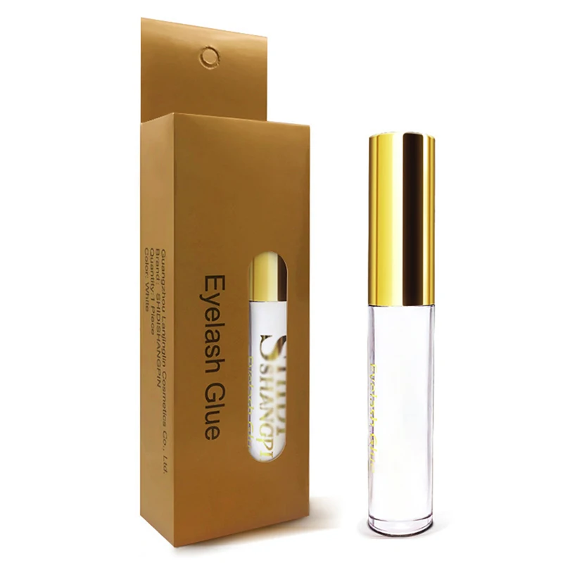 Esparadrapo falso da sobrancelha da pestana de 5ml, cola da pestana, colagem do chicote, colagem forte do chicote do olho da posse, segura na pele, cola preta/branca dos cílios