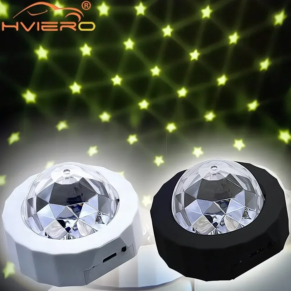 1X Auto Umgebungs Lichter DJ RGB Bunte Musik LED Party Atmosphäre Innen Beleuchtung Dome Stamm Wand Dekoration Willkommen Nacht Lampe