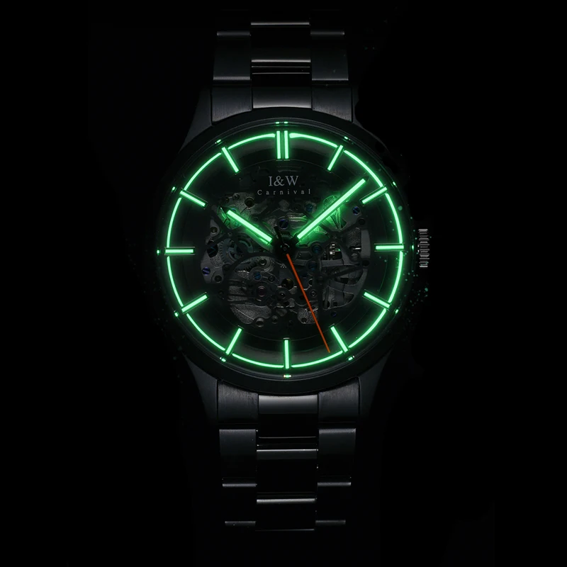 

IW Luminous Watches For Men Top Brand Luxury Skeleton Miyota Mechanical Men’s Watch Waterproof Sports Automatic Clock Reloj