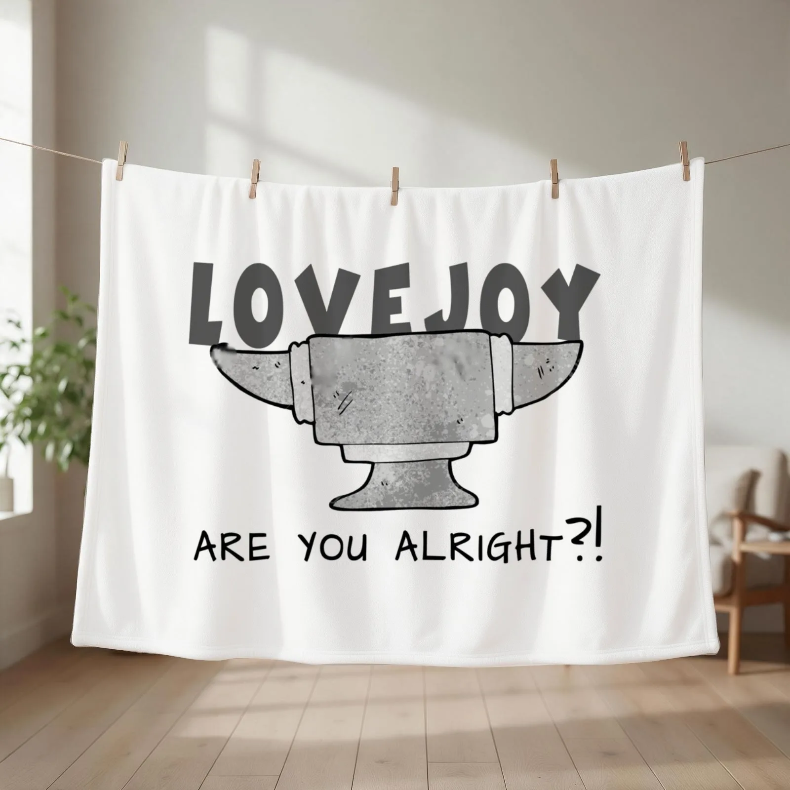 lovejoy are you alright? cool design for lovejoy fans Throw Blanket couch cozy soft plush fuzzy picnic outdoor blanket
