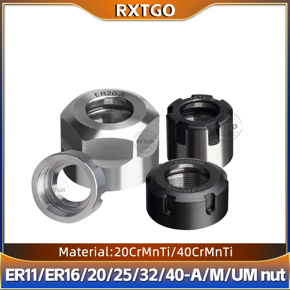 ER Nut Collet Nut ER8 ER11 ER16 ER20 ER25 ER32 A M UM NUT Nut ER Nut for ER Collet and Tool Holder Bracket Tool Extension Rod