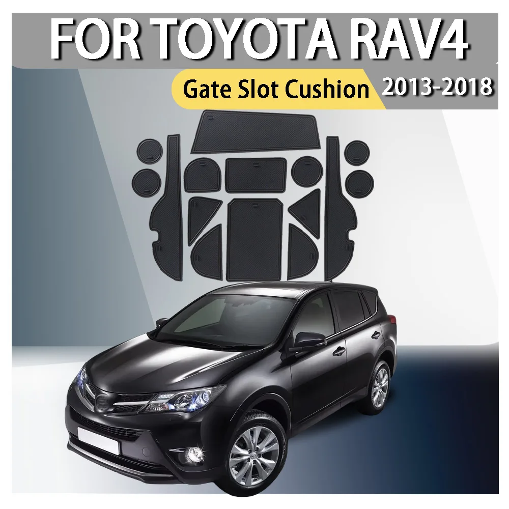 

Car Styling Car Decoration Gate Slot Cushion For Toyota RAV4 2013 2014 2015 2016 2017 2018 Car Upgrade Cars Accessories