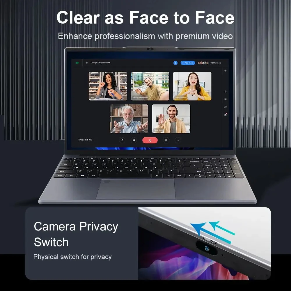 15.6' Office FUCHU Laptops Portable Notebook PC with Intel Core I3 6100U, 16GB RAM, 512GB 1TB SSD, Windows 11 Pro