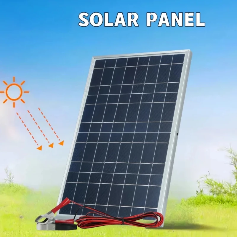 Panel Solar portátil de 12V, Kit Solar recargable para exteriores, generador Solar para el hogar, cargador Solar, fuente de alimentación RV