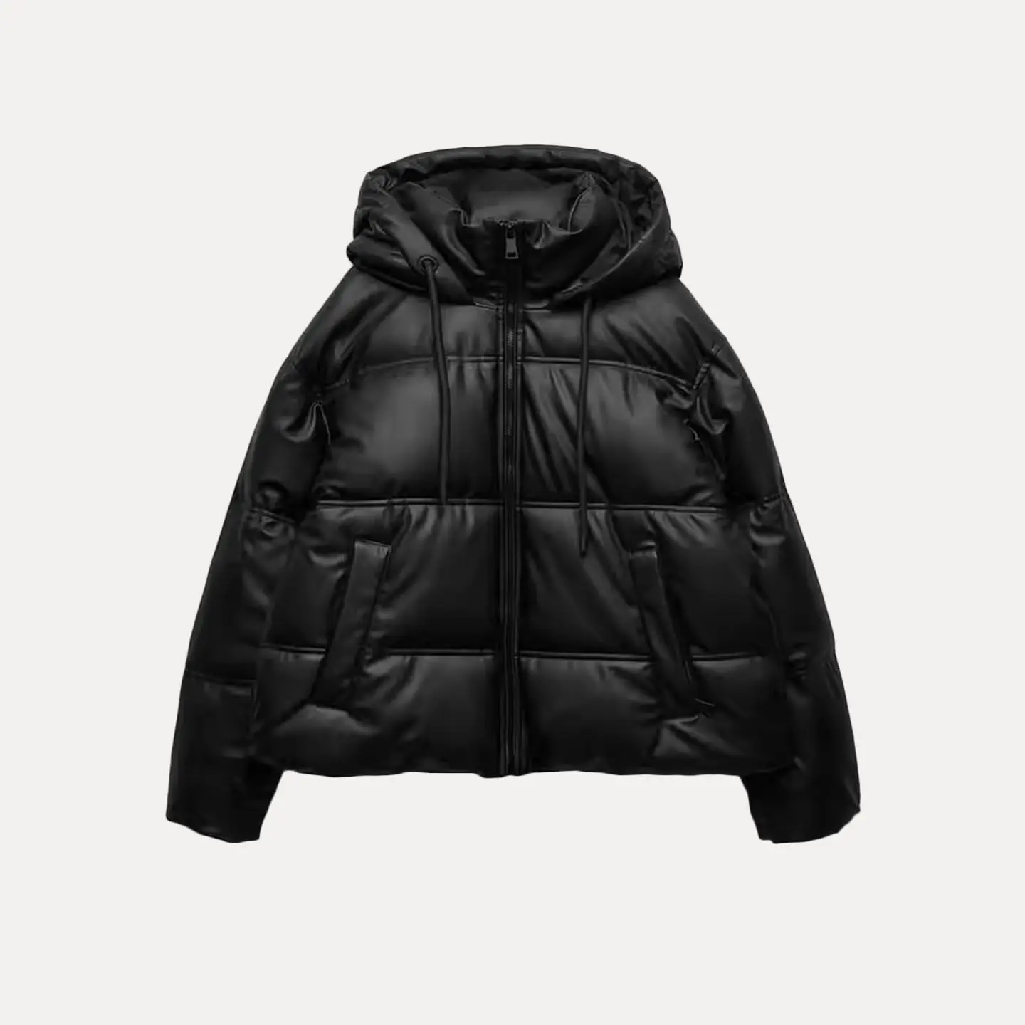 Z 2025 New Faion ort Jaet Coat Women's Personali Temperament Versatile Cotton Clothes Long Sve Hooded