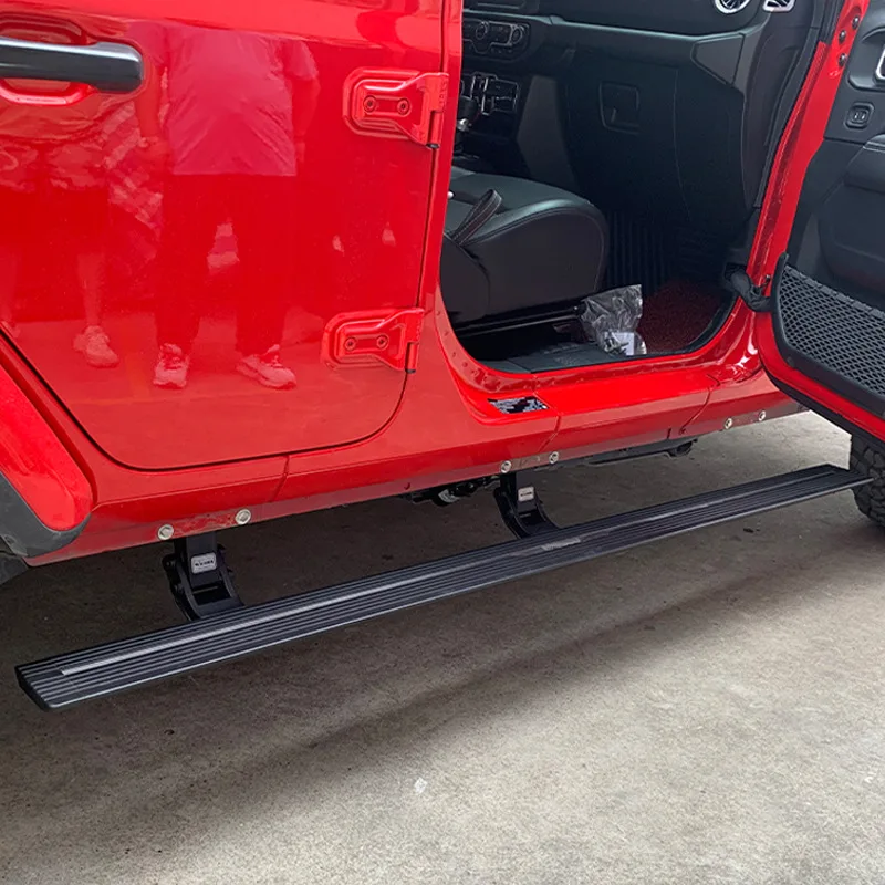 DirtyTruck 4x4 Auto Power Running Boards Rock Rail Steps for Unlimited Use on Jeep WranglerJL 2018