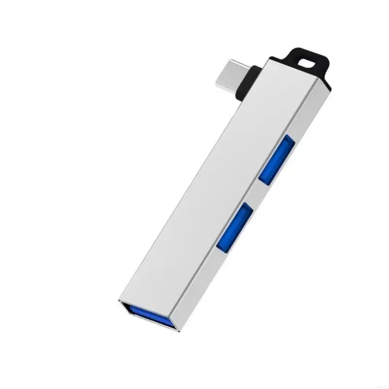 W91A Ligero Cuble C tipo C con 1 puerto USB3.0 y 2 puertos USB2.0, para viajar y uso aluminio uso diario