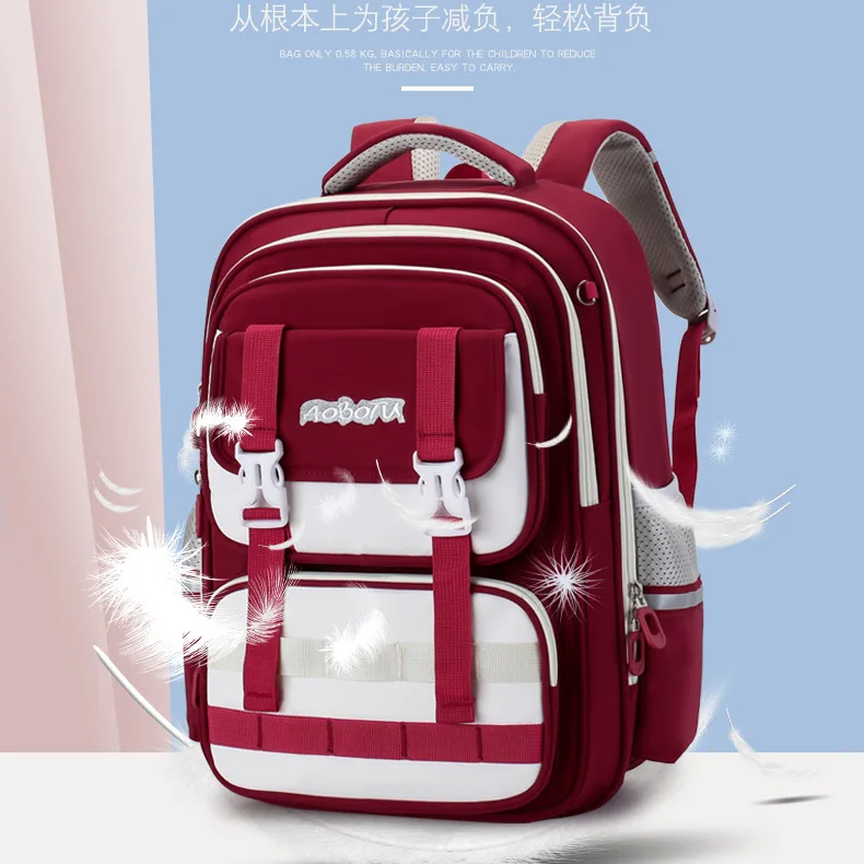 British Style School Backpack for Kids Grades 4-6,Girls High-Value Bookbag for Elementary Students Back to School