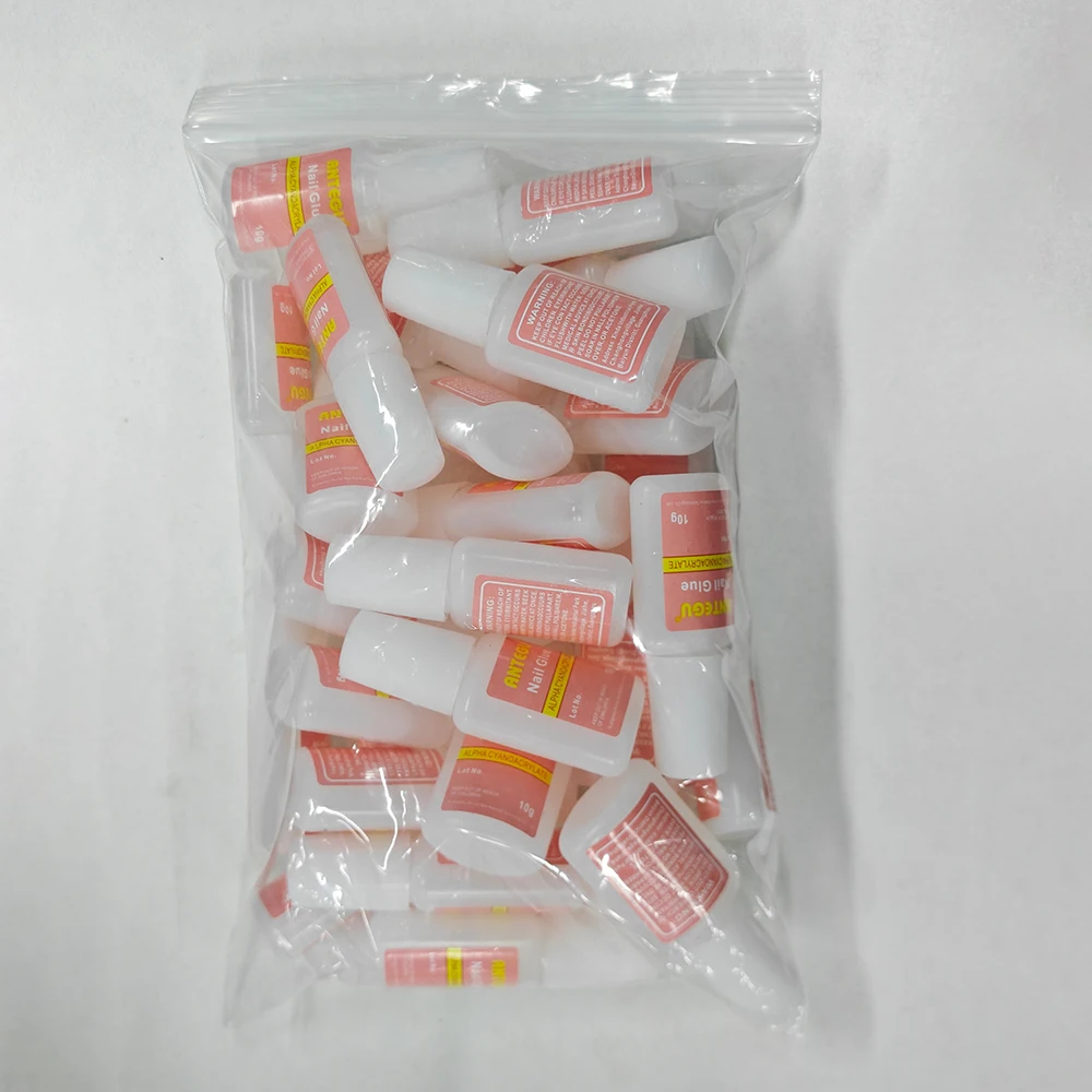 กาวติดเล็บอะคริลิคแบบใส 10/5 ชิ้น ไม่ต้องเช็ด กาวติดเพชรพลอย กาวเจลติดเล็บ กาวเจลสำหรับติดเล็บปลอม สำหรับงานศิลปะบนเล็บ