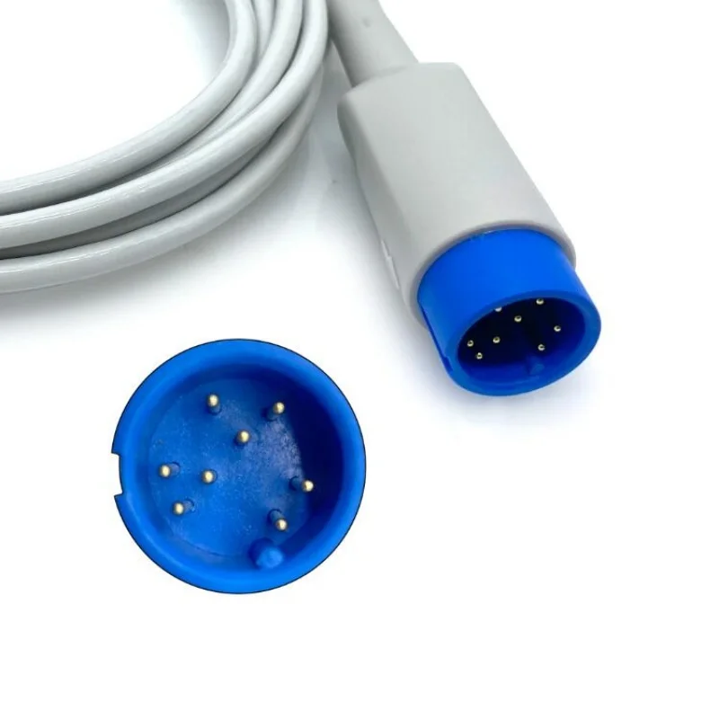 creative-k12対応-丸型8ピン-再利用可能-新生児用ラップ型spo2センサー-tpu-3m-酸素飽和度センサー