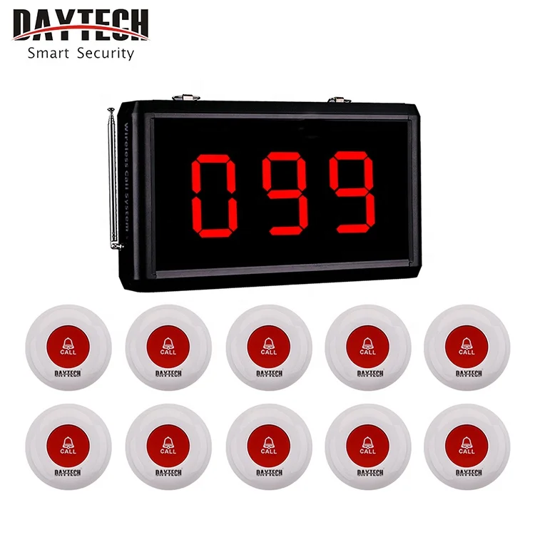 

Daytech P5 Restaurant Guest Wireless Pager Table Waiter Calling System for Hospital Clinic Nursing Home