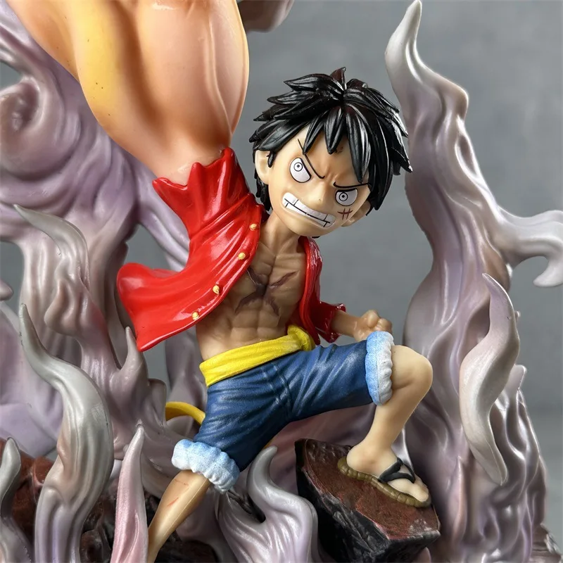 32cm One Piece Luffy  Action Figure - Third Giant Fist Standing Pose Anime Model Statue Collectible For Desktop Decoration Toy