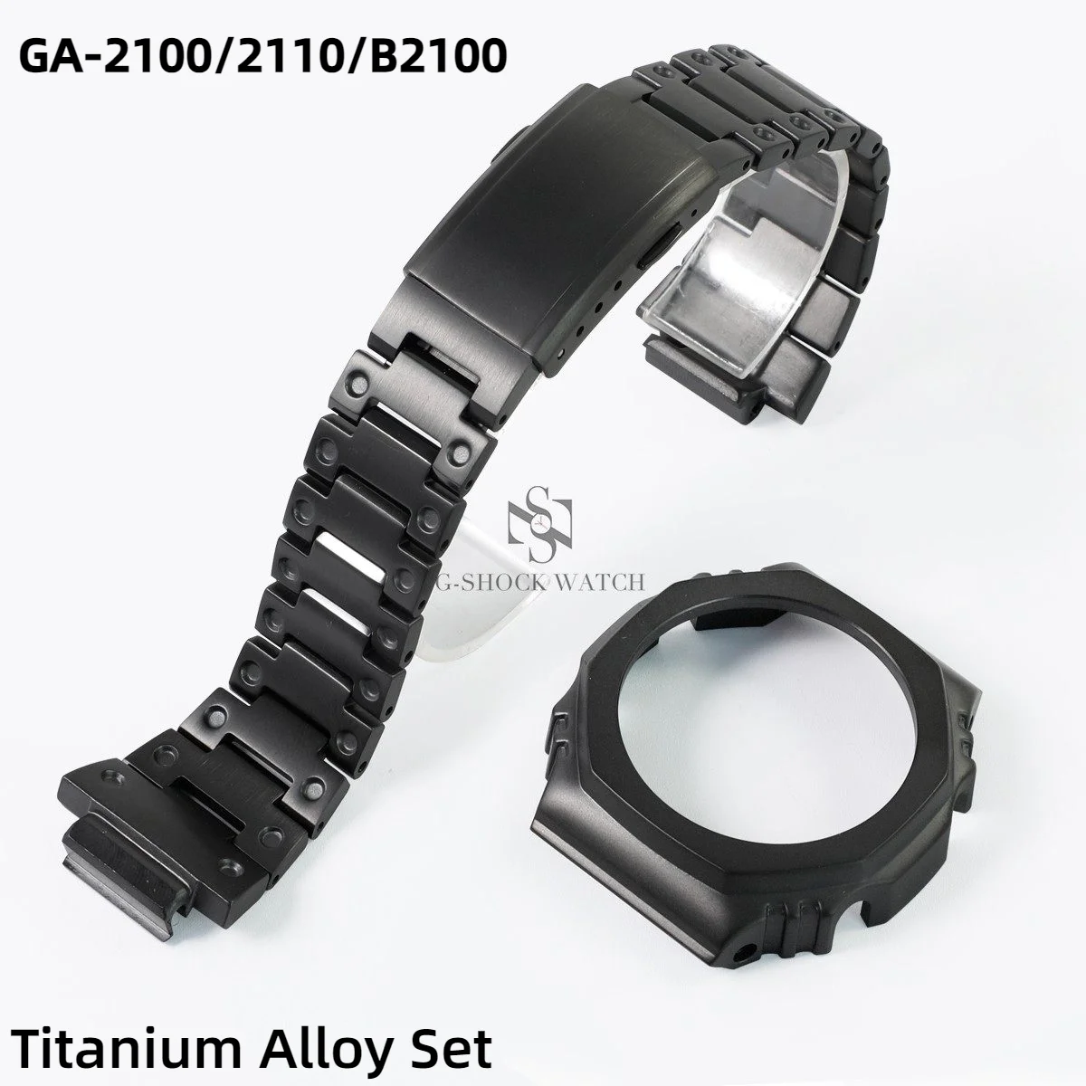 Titanium alloy case+strap For Casio G-shock GA2100 GA2110 DW5600