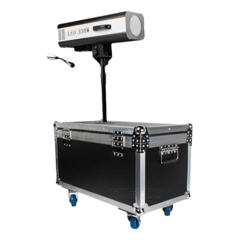 SHEHDS 330W LED Follow-Spot-Licht mit Flightcase für Catwalk, Hochzeit, Theater, DJ, Disco, Party, Show, Performance, Spotlight, 2 Jahre Garantie