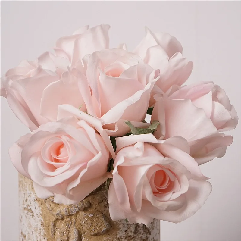 

20 см имитация спринков, увлажняющий букет роз, украшение для комнаты, аксессуары, искусственные цветы высокого качества