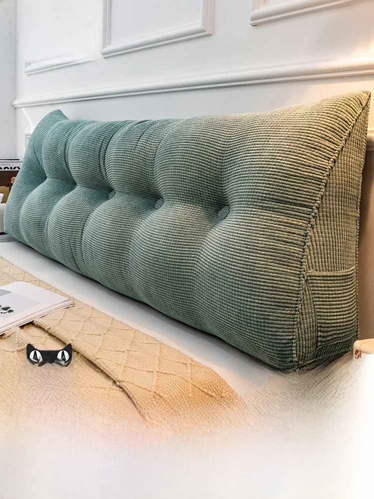 

e ape Soft Covered Bede Pillow Ba Support Mat Zamatte Modern Simple Sle Bedroom Dormi Colion Proof Rem...