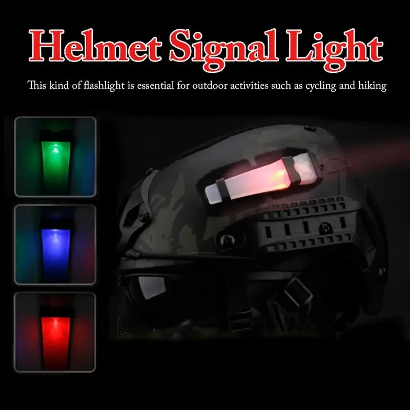 SXHWC Tacticals Helmet Signal Light Marker Light Safety Flashing Light Survival Signal Light  Outdoor Sports Signal Lamp Boating