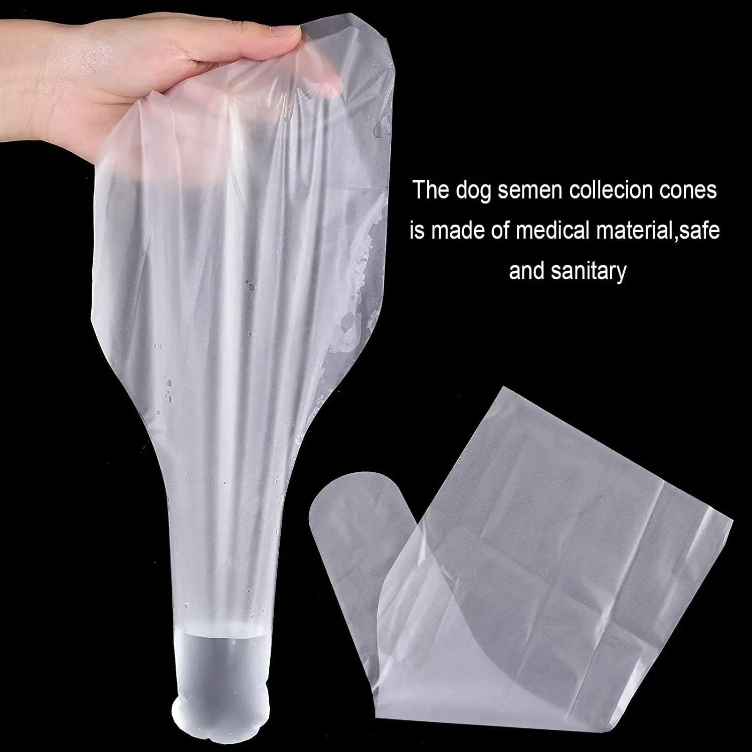 Dog Artificial Insemination Kit 10 Pack 27.5cm PVC Catheter Set with Syringes Bags Gloves for Small Medium Dogs Livestock view 5