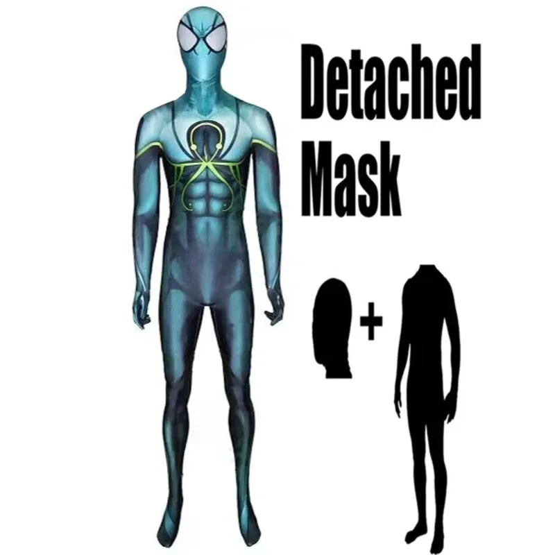 Disfraz de Spidercosplay de pulpo Superior para hombres y adultos, traje Zentai, monos de fiesta, Halloween