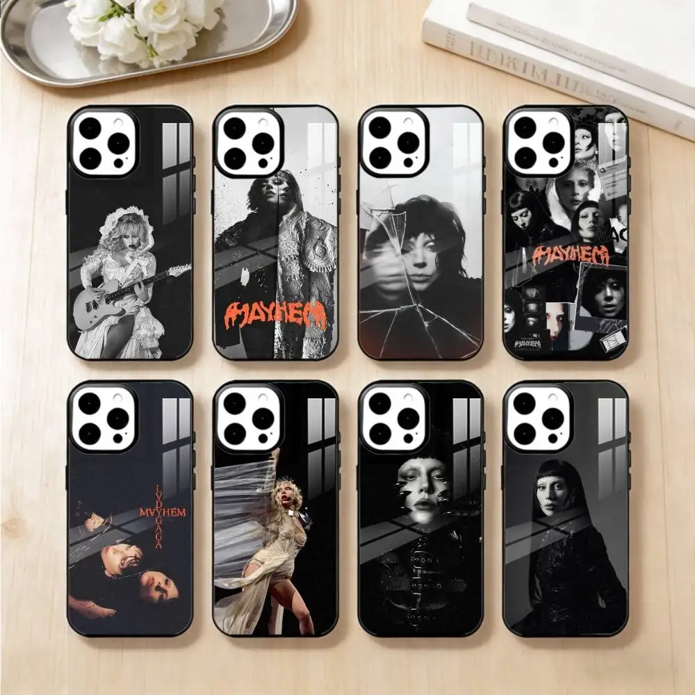 

L-LADY GAGA MAYHEM Phone Case For iPhone 17,16,15,14,13,Pro,Max,Plus,Magnetic For Magsafe Wireless Charging