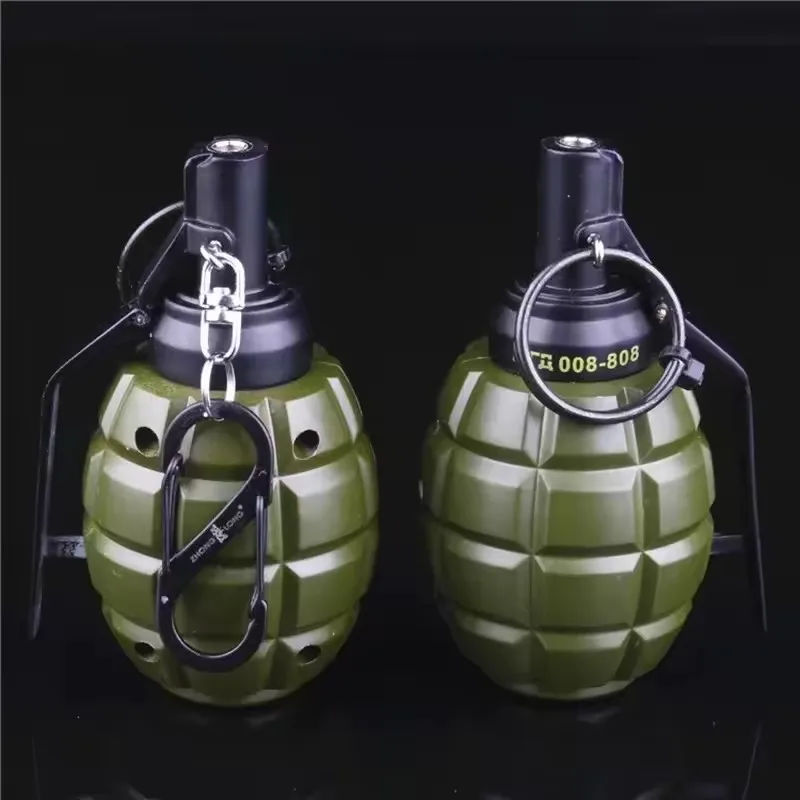 New Multifunctional Military Model Creative Windproof Lighter Metal Body Pink Flame Ashtray Butane Gas Lighter Collection Gift
