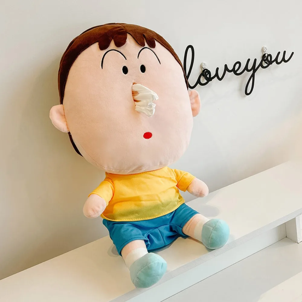 Cartoon Crayon Shin-chan Boo-chan Plush Paper Box Plush Toy Cute Tissue Box Bag Hanging Decoration Creative Birthday Gift