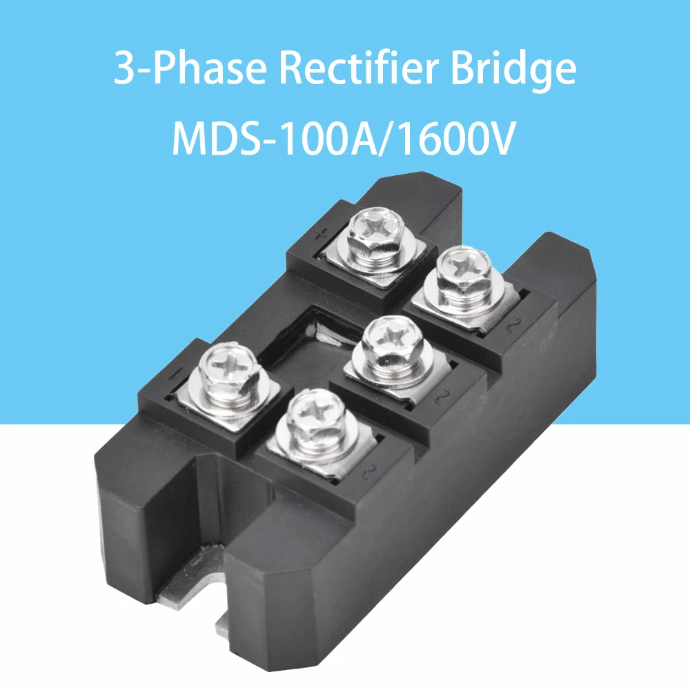 Rectifier Bridge MDS 100A 1600v Regulator For Wind Turbines No Break Controller 3-Phase Module 5 Terminals Generator Starter