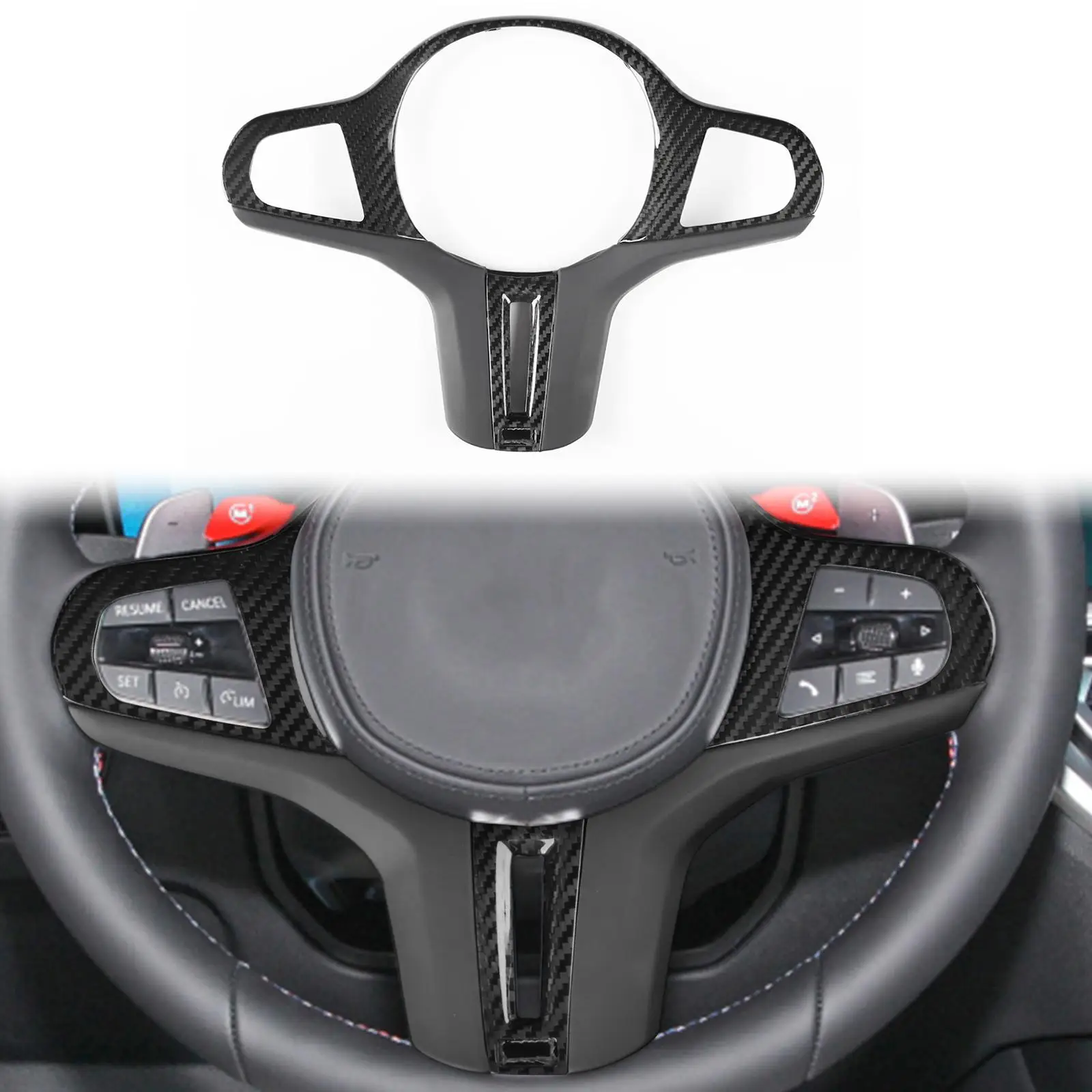 

Steering Wheel Cover Interior Accessories Easy to Install Decorative Sticker