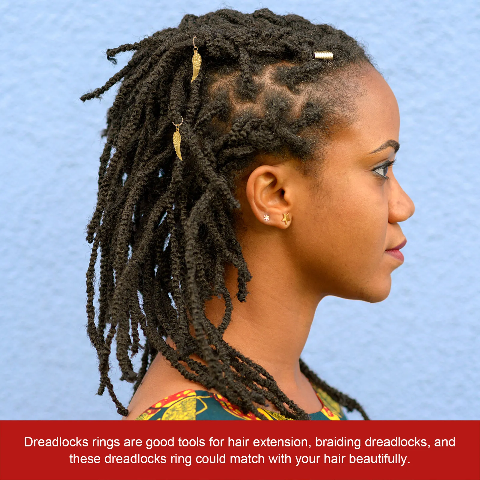 

40 шт. подвесок-кольцев для дредов из сплава, модные аксессуары для волос для плетения, наращивания и декора