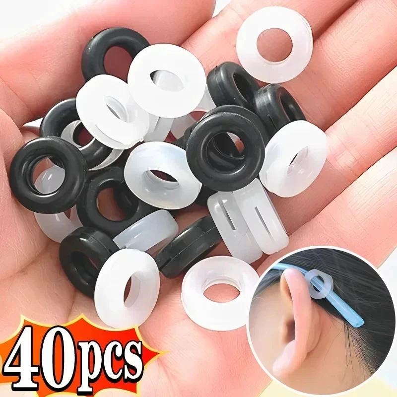 5-20pairs Anti-slip Hook Glasses Leg Silicone Ear Sleeve Bracket Fastener Eyeglasses Accessories Grip Anti-fall Eyewear Holder