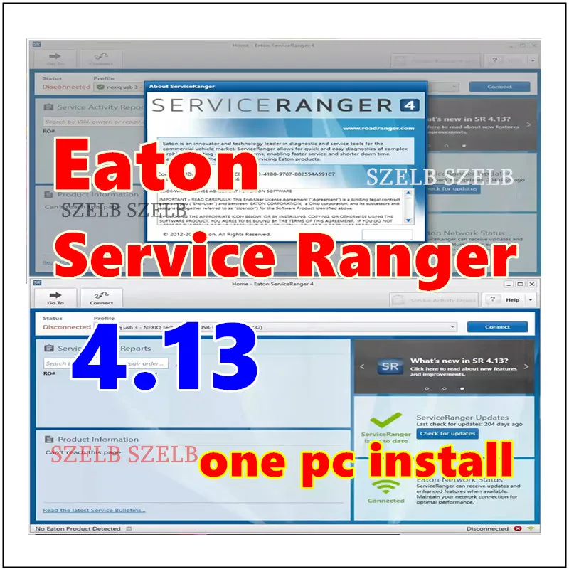 

Eaton Service Ranger 4.13 Engineering Level +Database 1PC install Eaton Service Ranger 4.13 Transmissions inactive fault code