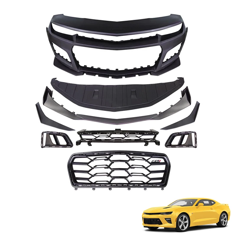 6th 1LE Style Auto Parts Body Kit Wide Front Bumper Lip Car    For Chevrolet Camaro 2010-2015 5th