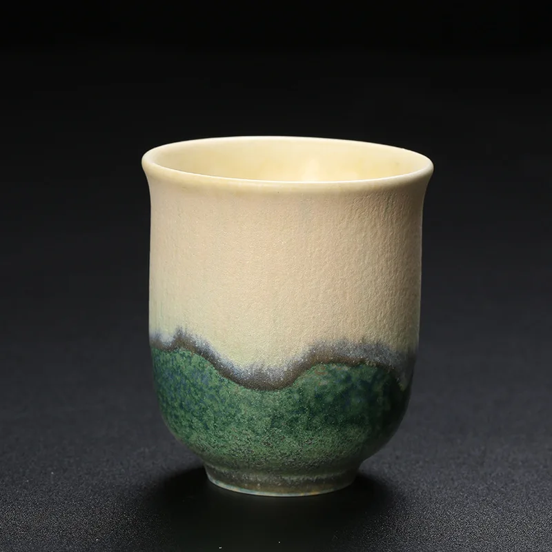 Japanese coarse ceramic tea cup Chai Shao master cup large single kiln transformation large water cup ceramic cup factory