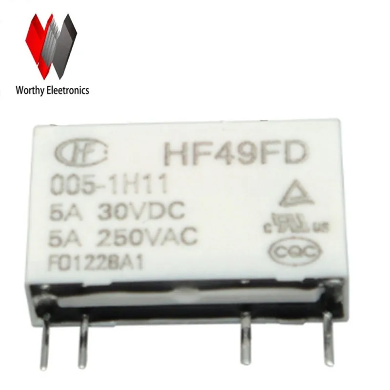 

Free shiping wholesale 10pcs/lot relay HF49FD-005-1H11